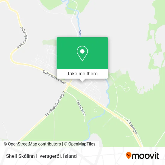 Shell Skálinn Hveragerði map