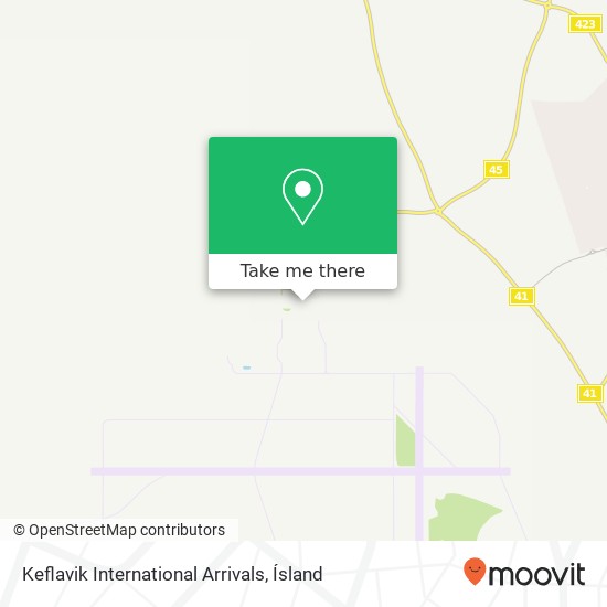 Keflavik International Arrivals map