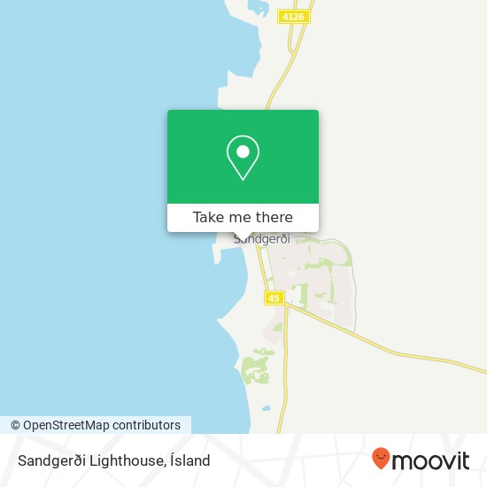 Sandgerði Lighthouse map