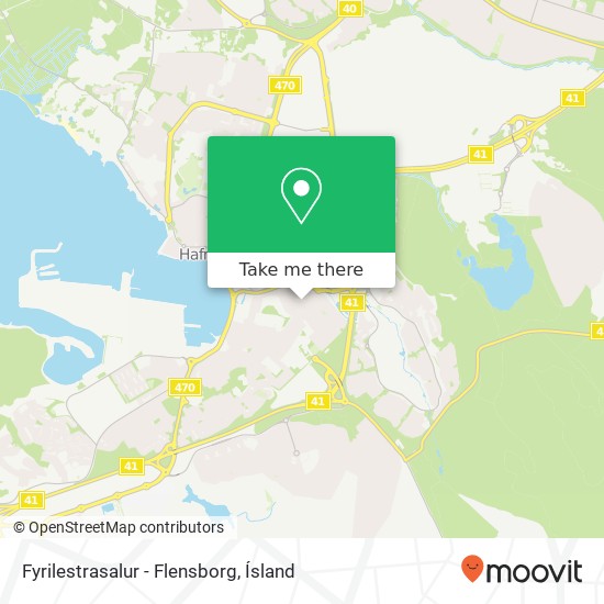 Fyrilestrasalur - Flensborg map