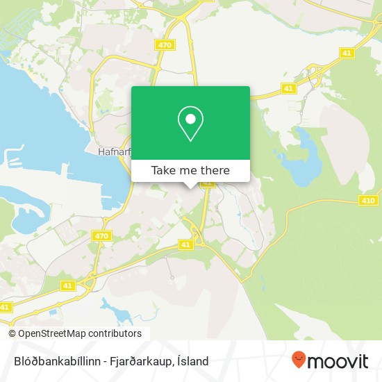 Blóðbankabíllinn - Fjarðarkaup map