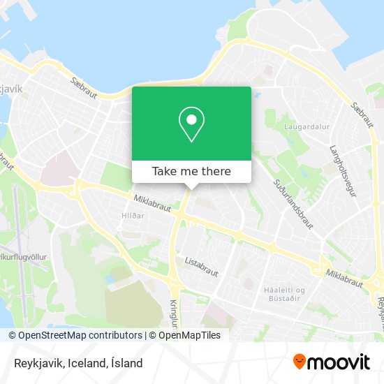 Reykjavik, Iceland map