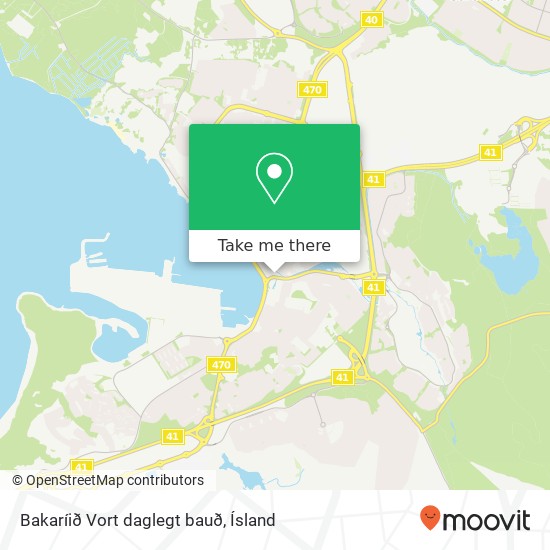 Bakaríið Vort daglegt bauð map