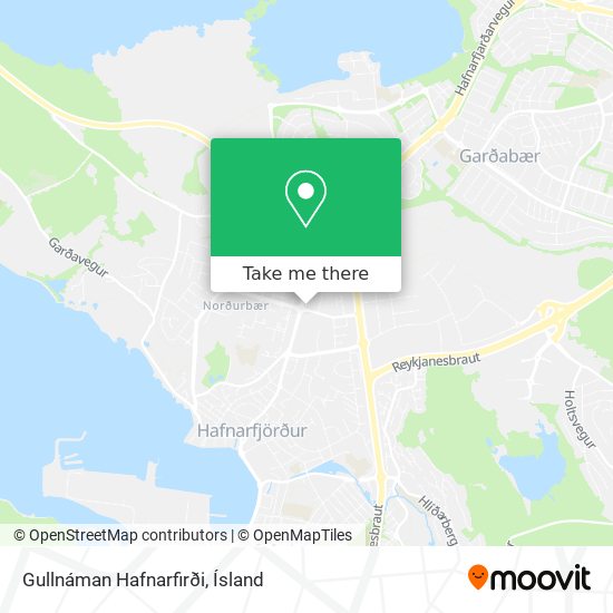 Gullnáman Hafnarfirði map