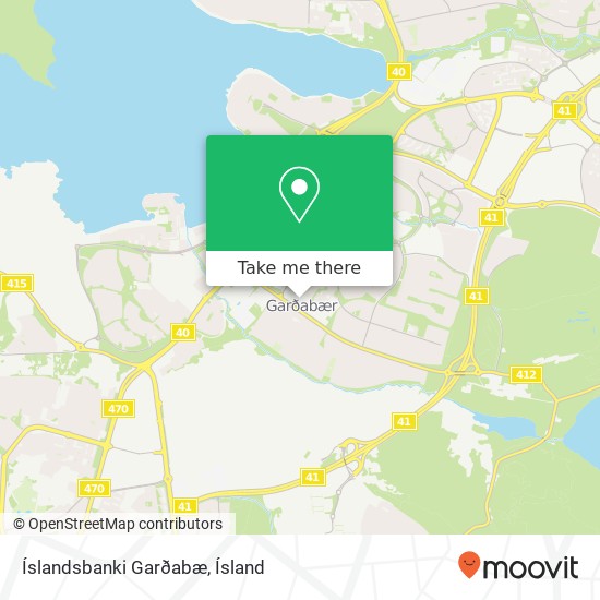 Mapa Íslandsbanki Garðabæ