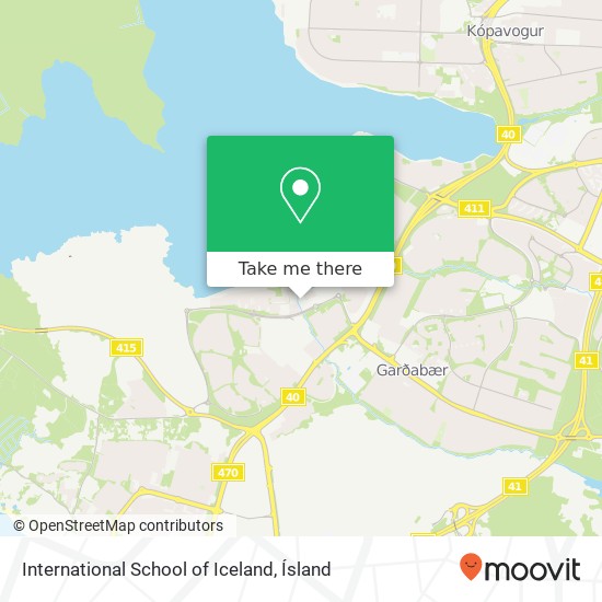 International School of Iceland map