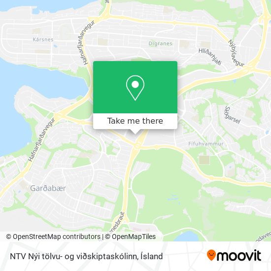 NTV Nýi tölvu- og viðskiptaskólinn map