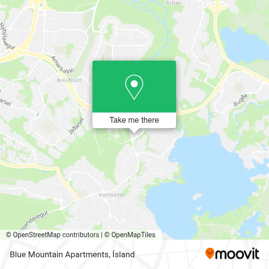 Blue Mountain Apartments map