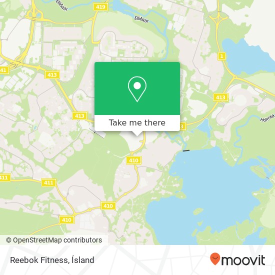 Reebok Fitness map
