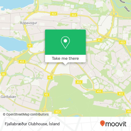Fjallabræður Clubhouse map