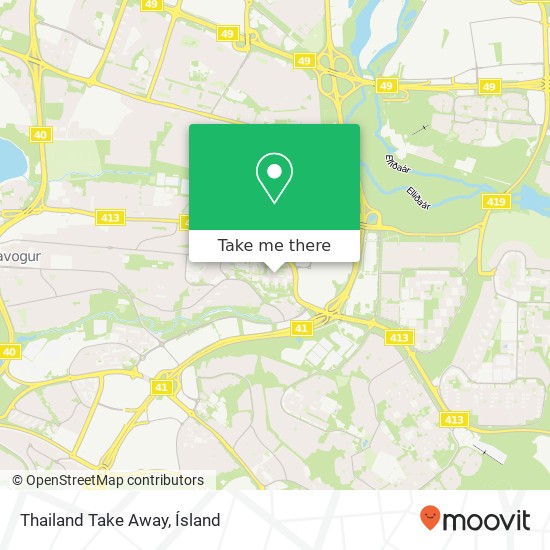 Thailand Take Away map