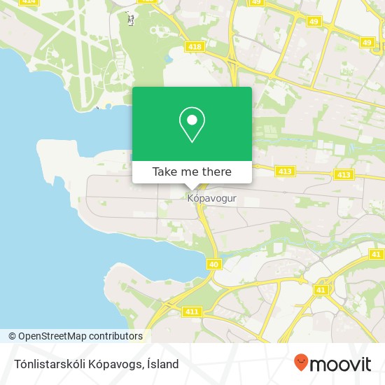 Tónlistarskóli Kópavogs map