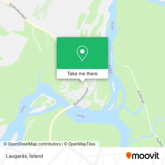 Laugarás map