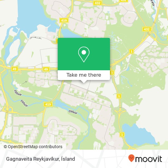 Gagnaveita Reykjavíkur map