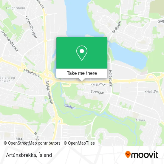 Ártúnsbrekka map