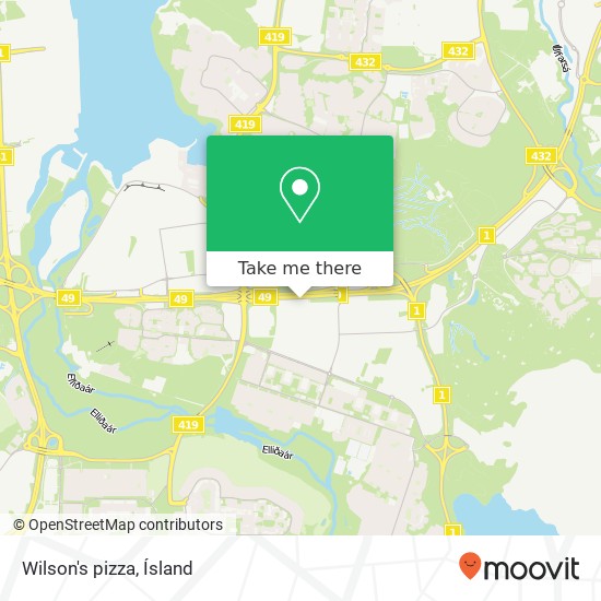 Wilson's pizza map