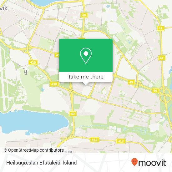 Mapa Heilsugæslan Efstaleiti