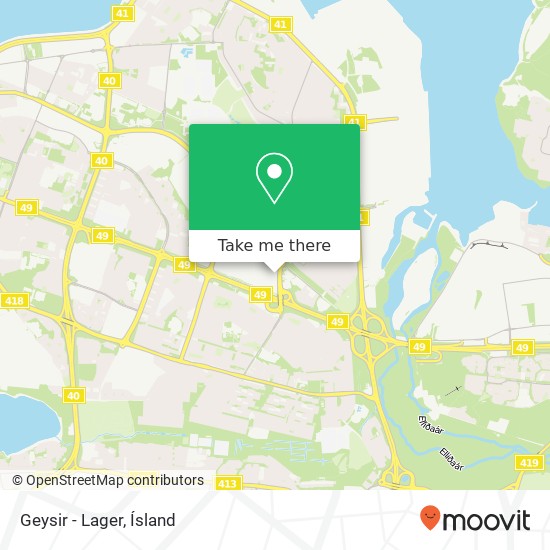Geysir - Lager map