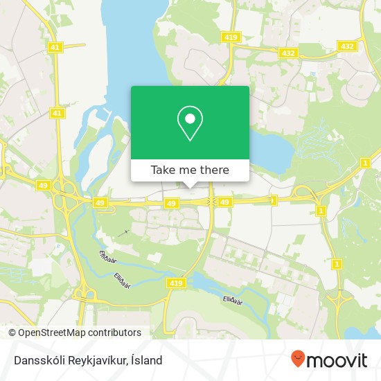 Dansskóli Reykjavíkur map