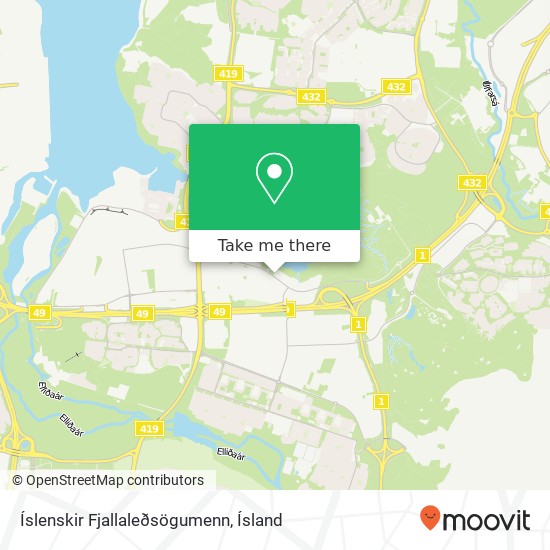 Íslenskir Fjallaleðsögumenn map