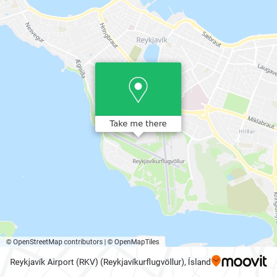 Reykjavík Airport (RKV) (Reykjavíkurflugvöllur) map