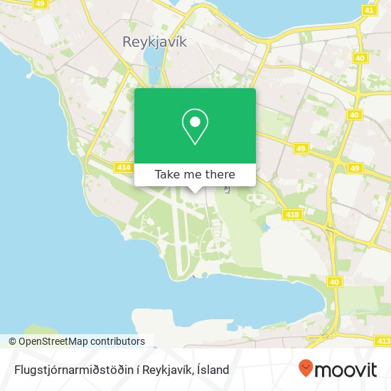 Flugstjórnarmiðstöðin í Reykjavík map