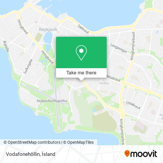 Vodafonehöllin map