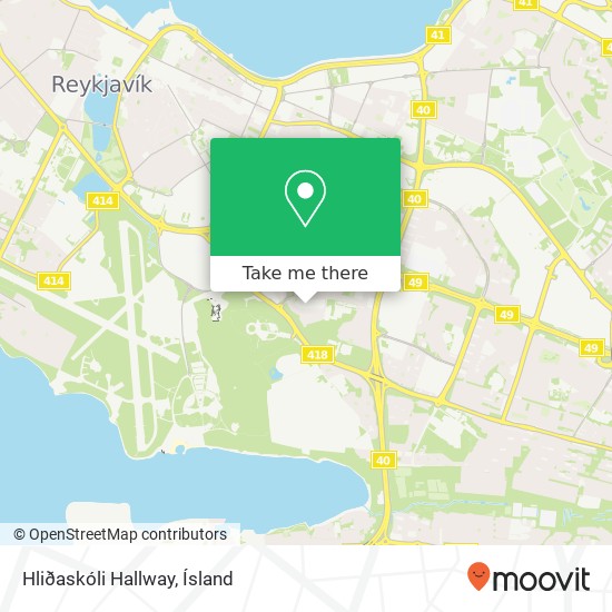 Hliðaskóli Hallway map