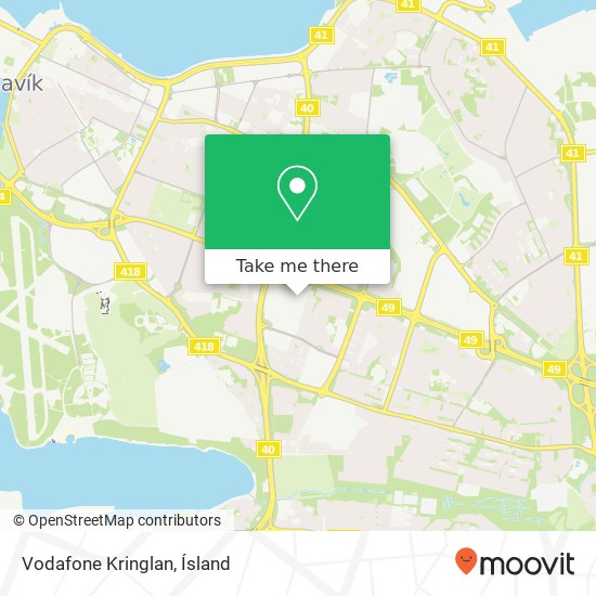 Vodafone Kringlan map