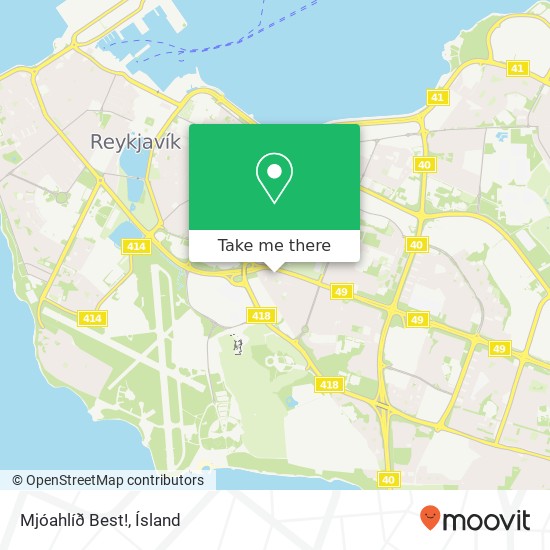 Mapa Mjóahlíð Best!