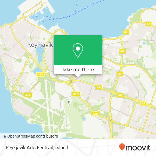 Reykjavik Arts Festival map