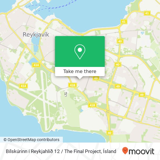 Bílskúrinn í Reykjahlíð 12 / The Final Project map