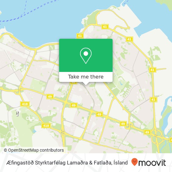 Æfingastöð Styrktarfélag Lamaðra & Fatlaða map