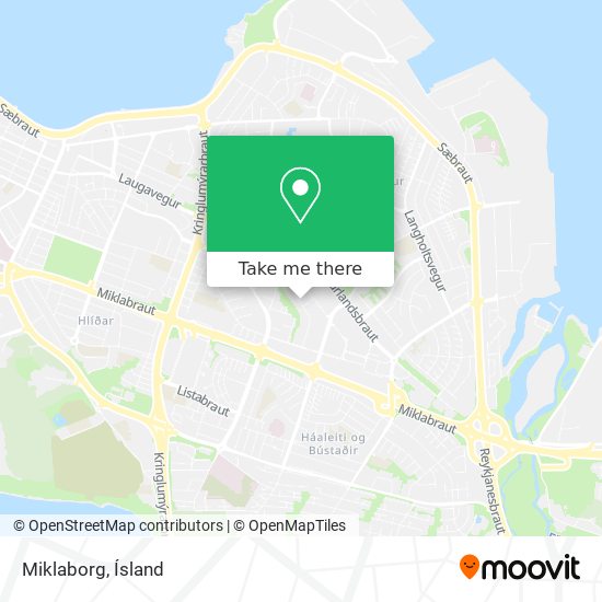 Miklaborg map