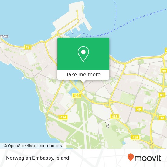 Norwegian Embassy map