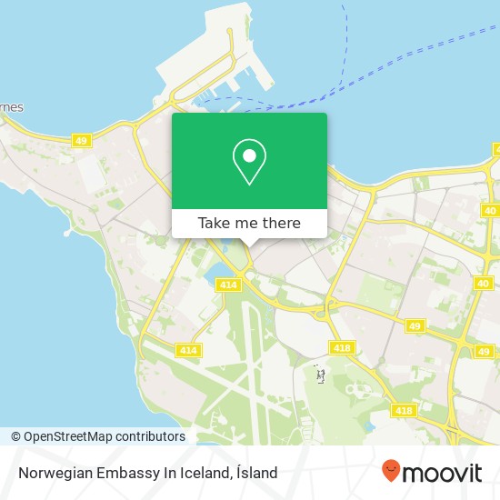 Norwegian Embassy In Iceland map