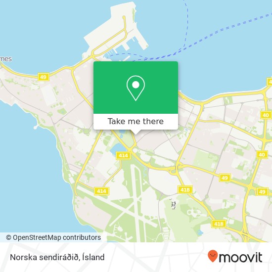 Norska sendiráðið map