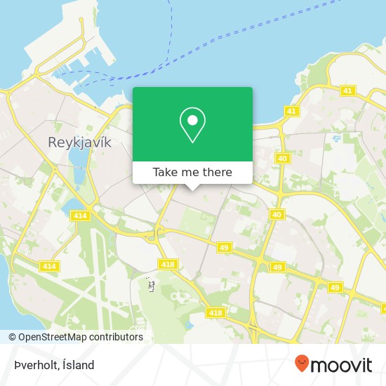 Þverholt map