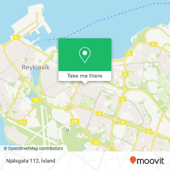 Njálsgata 112 map