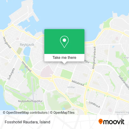 Fosshotel Raudara map