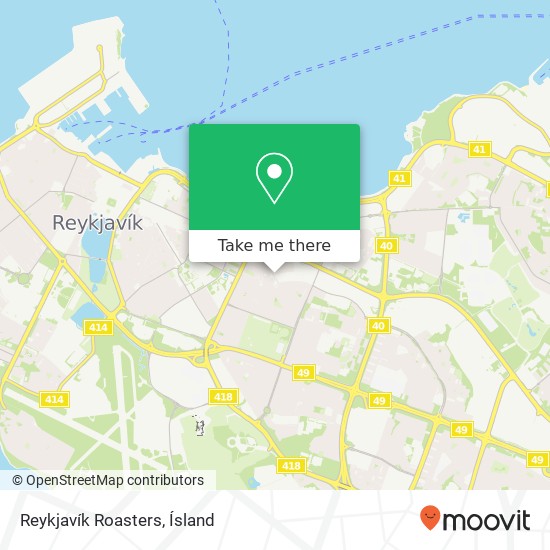 Reykjavík Roasters map