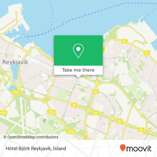 Hótel Björk Reykjavík map