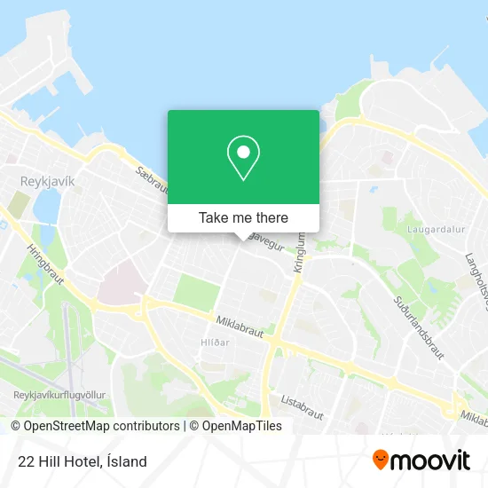 22 Hill Hotel map