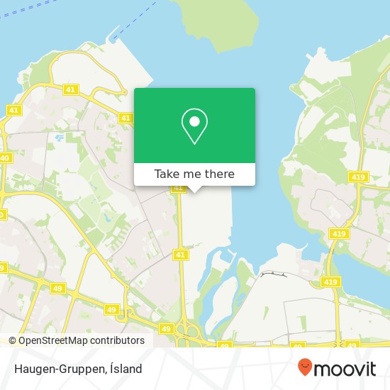 Haugen-Gruppen map