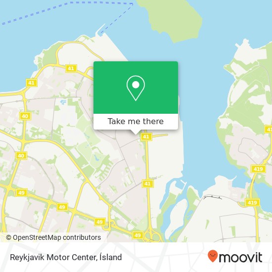 Reykjavik Motor Center map