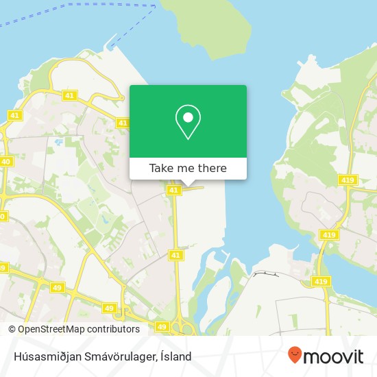 Húsasmiðjan Smávörulager map