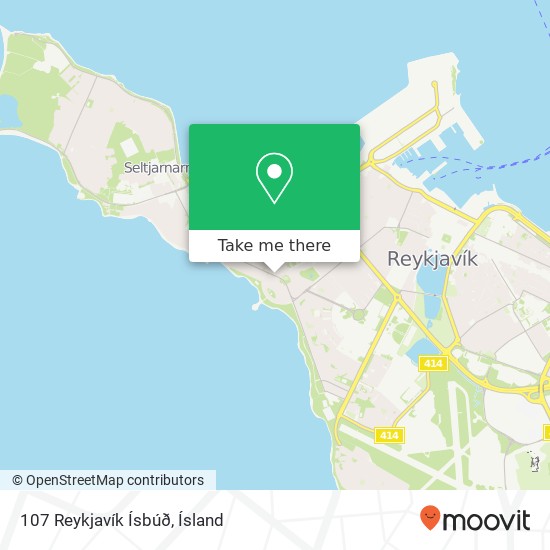 Mapa 107 Reykjavík Ísbúð