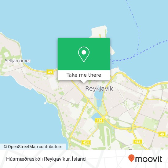 Húsmæðraskóli Reykjavíkur map