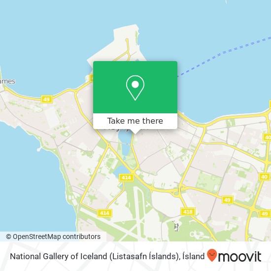 Mapa National Gallery of Iceland (Listasafn Íslands)