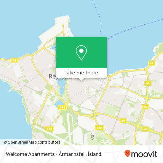 Welcome Apartments - Ármannsfell map